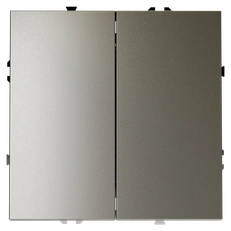 Изображение Выключатель встраиваемый VOLTUM S70 двухклавишный 10А (шелк)