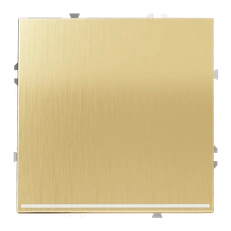 Изображение Выключатель встраиваемый VOLTUM S70 одноклавишный с подсветкой 10А (латунь)